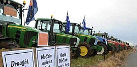  potato grower protest at McCain Ballarat (courtesy: The Courier)