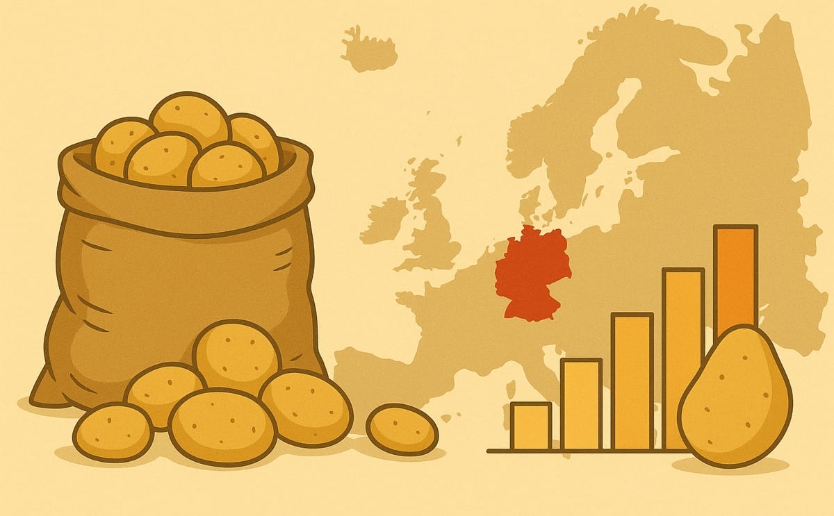 Poland exported 107,540 tonnes of potato between January and August 2025, a record. Poland exported 107,540 tonnes of potato between January and August 2025, a record.