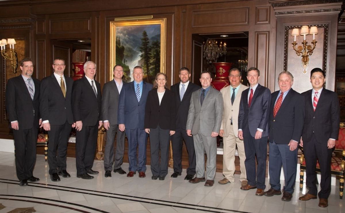 The current Executive Committee of the Potato Board
From left to right: Doug Poe, John Halverson, Carl Hoverson, Blair Richardson, Mike Pink, Karlene Hardy, Jason Davenport, Jay LaJoie, Tim May, Steve Gangwish, Phil Hickman and Chris Wada.