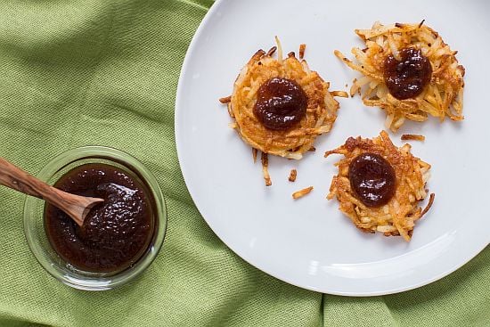 Pancakes with apple butter Pancakes with apple butter