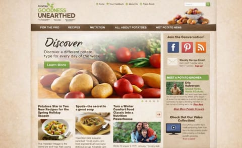 Redesigned United States Potato Board website potatogoodness.com shows improved consumer engagement Redesigned United States Potato Board website potatogoodness.com shows improved consumer engagement