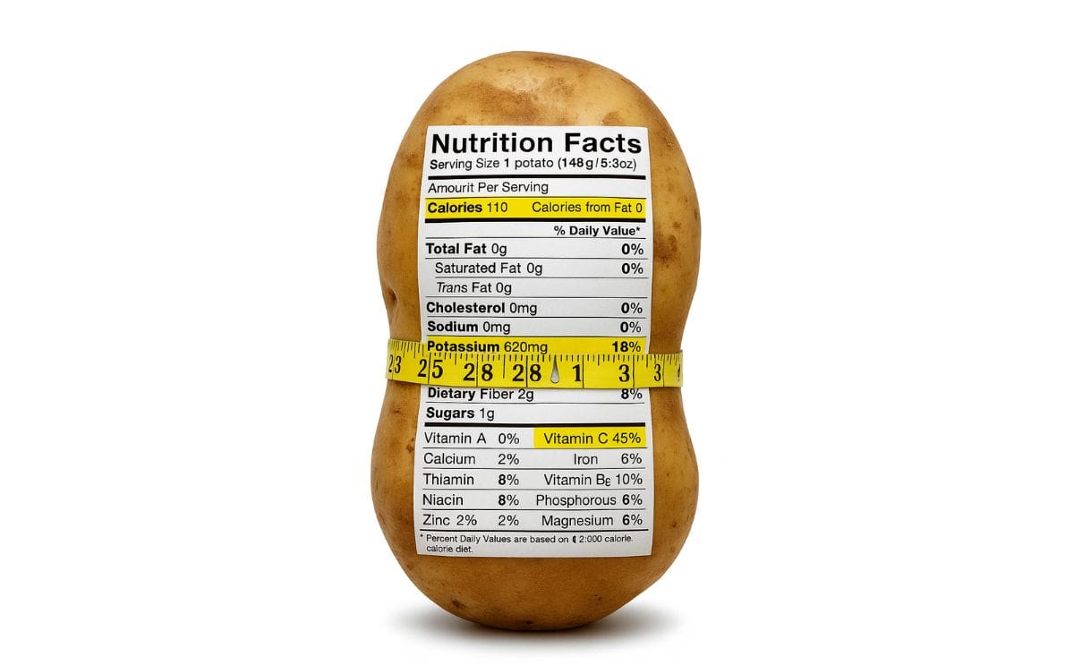 potato provides 6% of the recommended daily value of iron potato provides 6% of the recommended daily value of iron