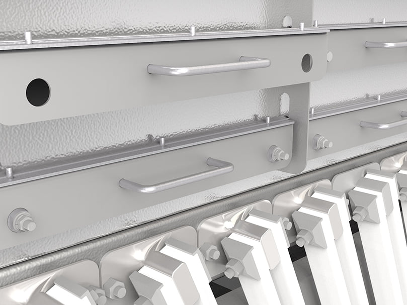PPM’s patented EZ Swap magnetic screens can be comfortably removed by operators and are available in a variety of sizes and hole patterns. PPM’s patented EZ Swap magnetic screens can be comfortably removed by operators and are available in a variety of sizes and hole patterns.