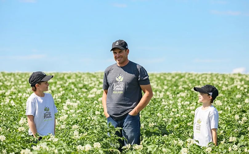 Chad Robertson grows potatoes for Marvyn's Garden in eastern P.E.I., and is chair of the board's fresh marketing committee. (Courtesy CBC) Chad Robertson, chairman of the board's fresh potato marketing committee.