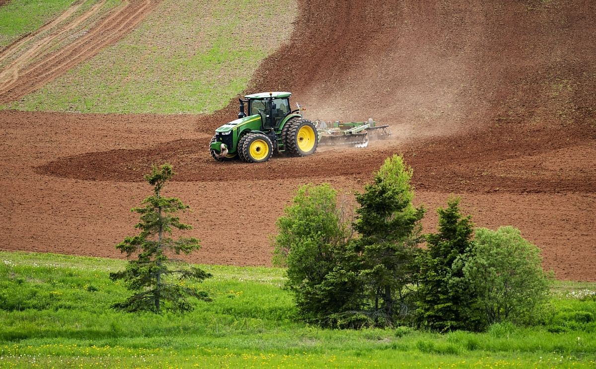 Potato farmers Prince Edward Island getting ready to begin planting Potato farmers Prince Edward Island getting ready to begin planting