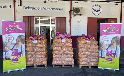 Princesa Amandine realiza una Donación de 5.080 kilos de Patatas a Los Bancos de Alimentos de Madrid y Barcelona. Princesa Amandine realiza una Donación de 5.080 kilos de Patatas a Los Bancos de Alimentos de Madrid y Barcelona.