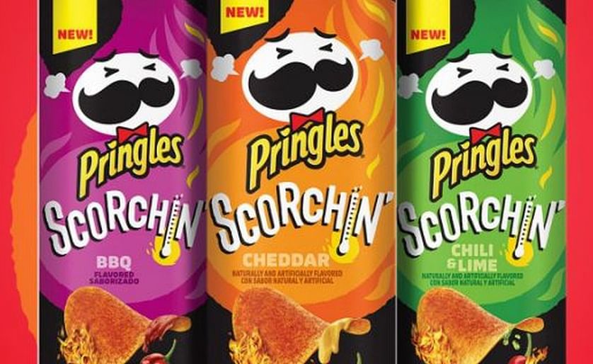 Pringles Cheddar, BBQ, and Chili and Lime flavors get a fiery upgrade in the brand's first spicy collection
