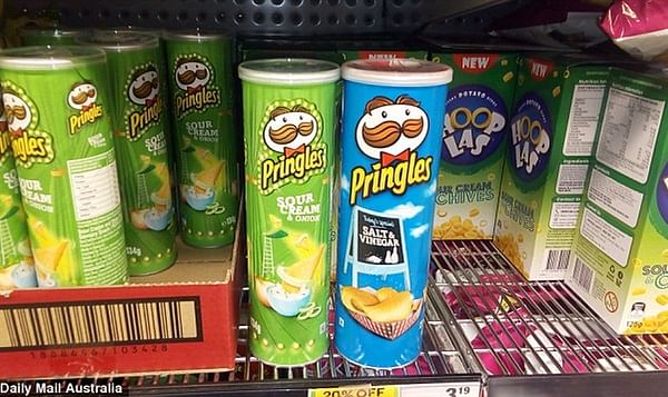 Australian customers unhappy with smaller Pringles Packing from Malaysian Plant