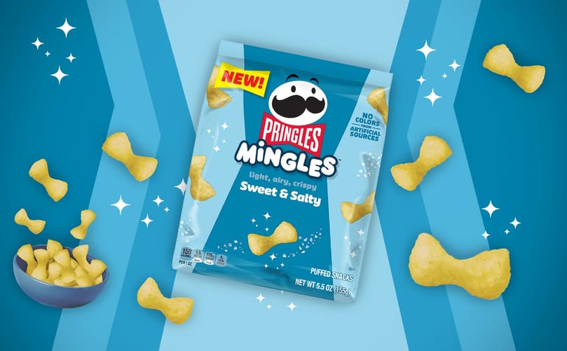 Pringles® Introduces Pringles Dippers – The Brand's Thickest Crisp Ever – And Expands Mingles Lineup with Sweet & Salty Flavor