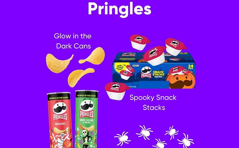 Pringles Glow in the Dark Cans and Spooky Snack Stacks