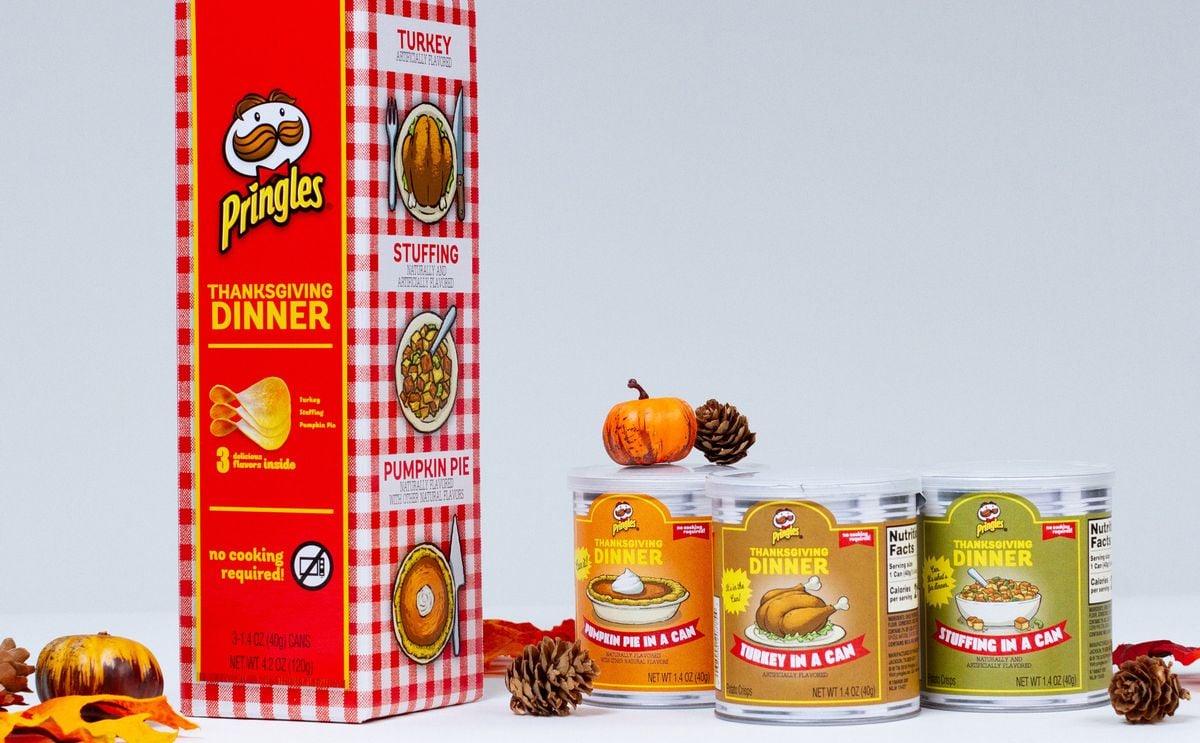 Pringles Thanksgiving dinner chips (turkey, stuffing and pumpkin pie flavoured) sell out in no time Pringles Thanksgiving dinner chips (turkey, stuffing and pumpkin pie flavoured) sell out in no time