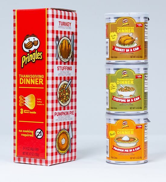 This year Pringles is giving fans a chance to get their hands on a can of the favorites from last year’s lineup: Turkey, Stuffing, and Pumpkin Pie.