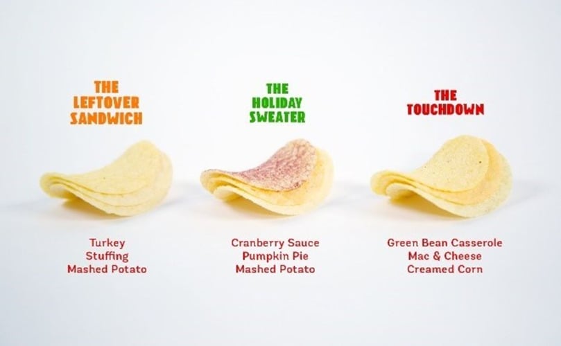 Flavors included the Pringles Thanksgiving Dinner Flavors included the Pringles Thanksgiving Dinner