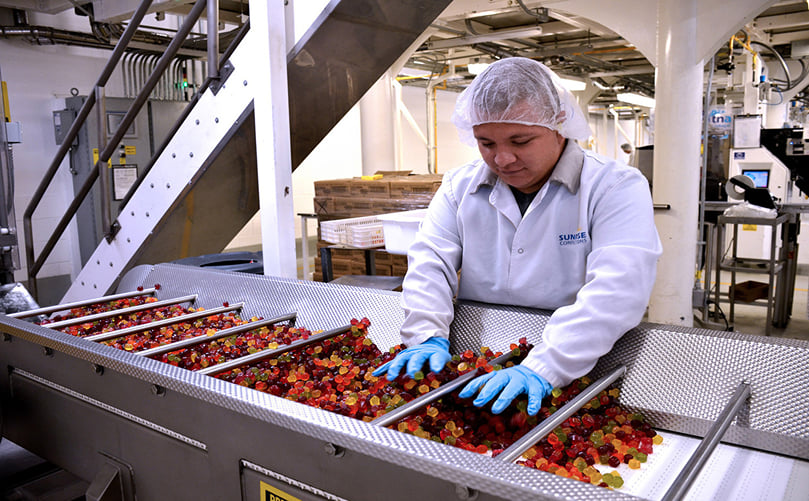 Automated Assembly Line for Fruit and Veggie Snack Production