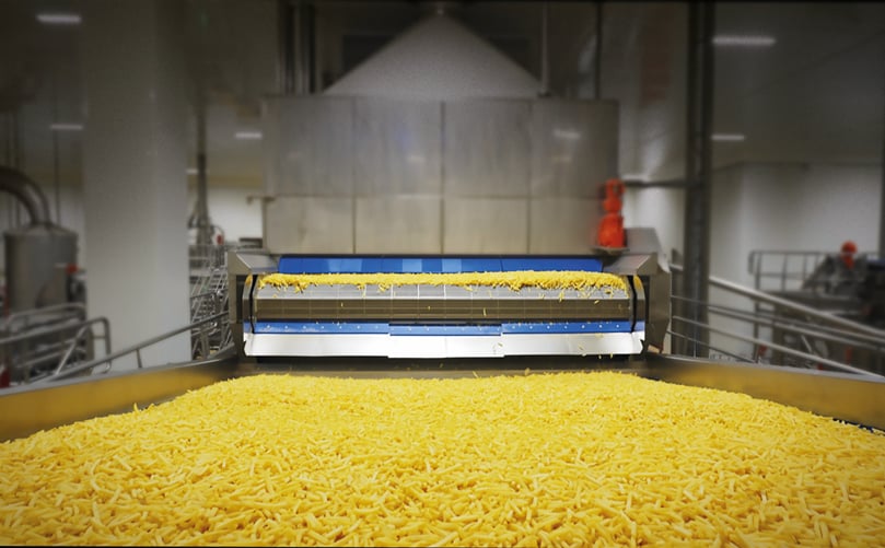Production of french fries at Pizzoli Production of french fries at Pizzoli