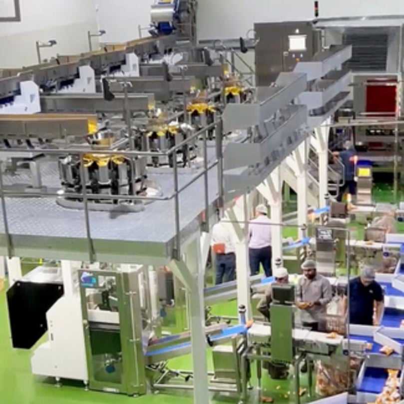 TNA Solutions’ fully integrated potato chip production line at Muscat Chips’ greenfield facility in Oman. TNA Solutions’ fully integrated potato chip production line at Muscat Chips’ greenfield facility in Oman.