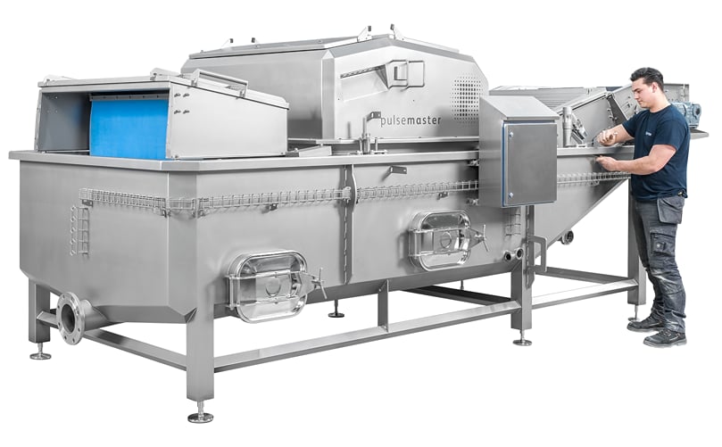 Pulsemaster PEF Belt Unit for big, raw-peeled and skin-on potatoes Pulsemaster PEF Belt Unit for big, raw-peeled and skin-on potatoes