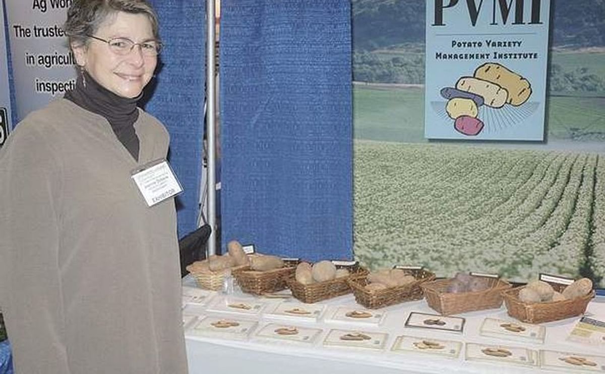 PVMI Executive Director Jeanne Debons at the University of Idaho Potato Conference in Pocatello, Idaho
