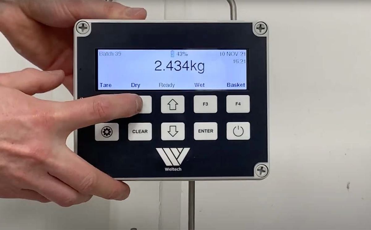 Weltech PW4 Digital Dry Matter Weigher Weltech PW4 Digital Dry Matter Weigher
