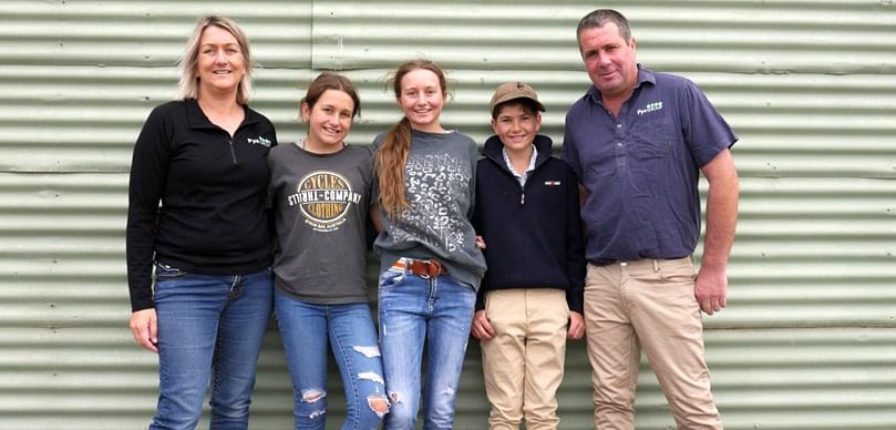 Leighton and Michelle Pye together with their children Leighton and Michelle Pye together with their children