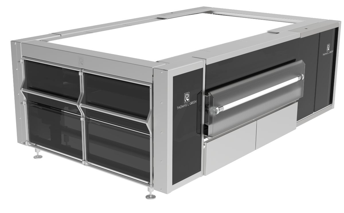 Reading Bakery Systems' 90 degree Laminator Reading Bakery Systems' 90 degree Laminator