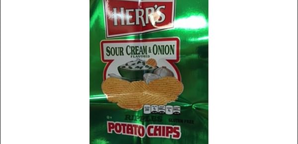 Herr&#039;s issued Recall of Select Bags of 1.875 oz. Sour Cream and Onion Potato Chips with Packaging Error