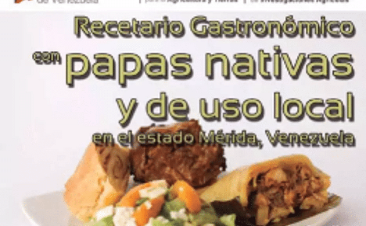 Recetario gastronómico con papas nativas de Mérida, Venezuela