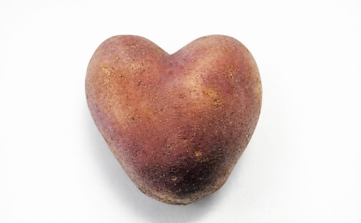 Heart shaped potato (red) Heart shaped potato (red)