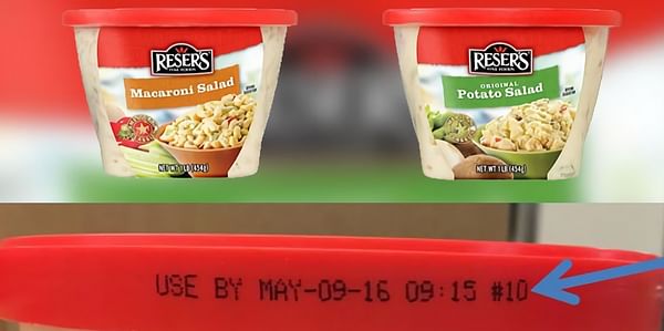 Pasta and Potato Salad recalled due to possible Listeria contamination of onions used as ingredient. 