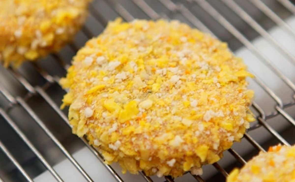 Marel's RevoCrumb produces perfectly coated potato specialty products