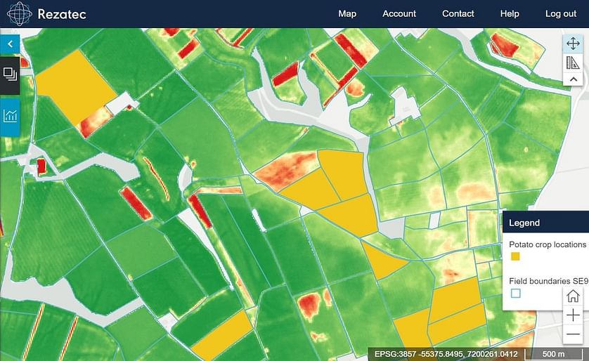 Rezatec provides AHDB Potatoes with geospatial data analytics to map the true extent of potato crops across the United Kingdom.
