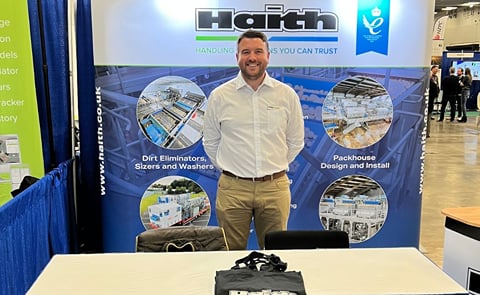 Rob Highfield, Sales Manager at Haith, at Potato Expo 2024 Rob Highfield, Sales Manager at Haith, at Potato Expo 2024