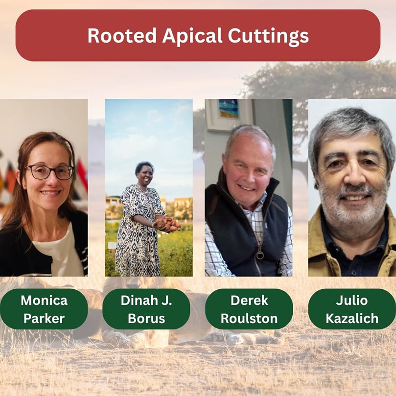Monica Parker, Dinah J. Borus, Derek Roulston, and Julio Kalazich are leading the Rooted Apical Cuttings (RAC) working group Monica Parker, Dinah J. Borus, Derek Roulston, and Julio Kalazich are leading the Rooted Apical Cuttings (RAC) working group