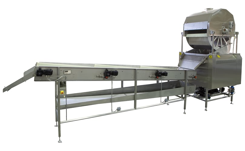 Rosenqvists Star Wheel Fryer with oil-drip-off belt Rosenqvists Star Wheel Fryer with oil-drip-off belt