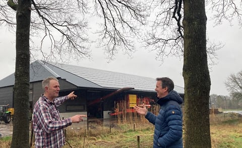 David Fousert, CEO of Royal Avebe, and Erik Emmens, member of Avebe from Zeijen David Fousert, CEO of Royal Avebe, and Erik Emmens, member of Avebe from Zeijen