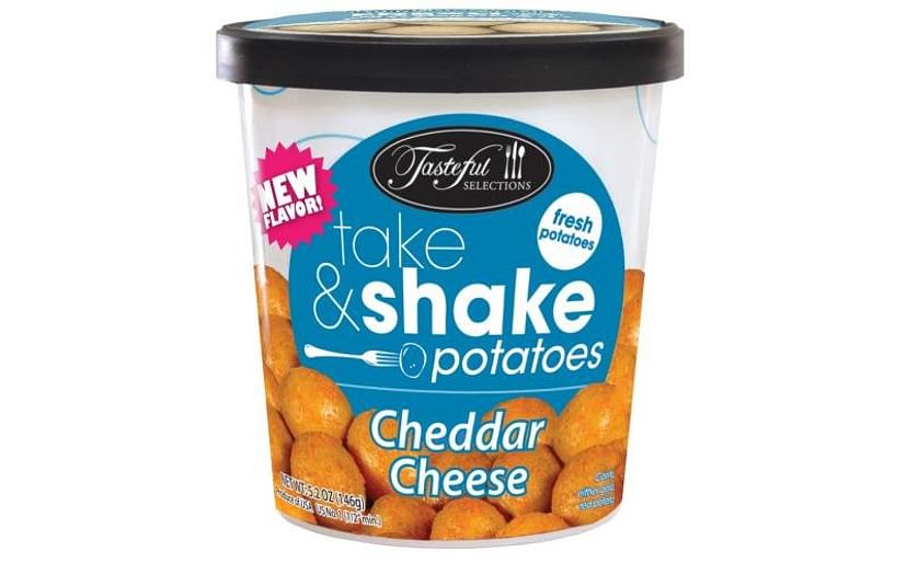 Take & Shake grab-and-go potato cups are now available in four available flavors as this new cheddar cheese flavor is added to the range.