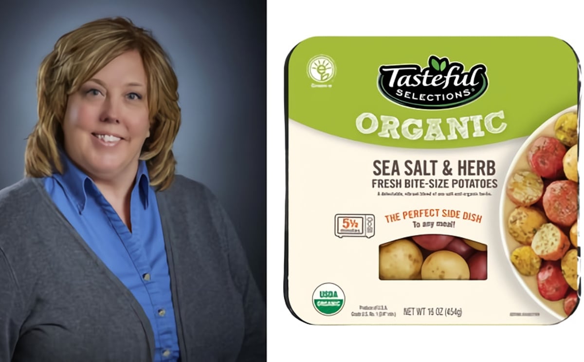 The tray is not only compostable and recyclable but also oven-safe and microwaveable, said Rachel Atkinson-Leach. The tray is not only compostable and recyclable but also oven-safe and microwaveable, said Rachel Atkinson-Leach.
