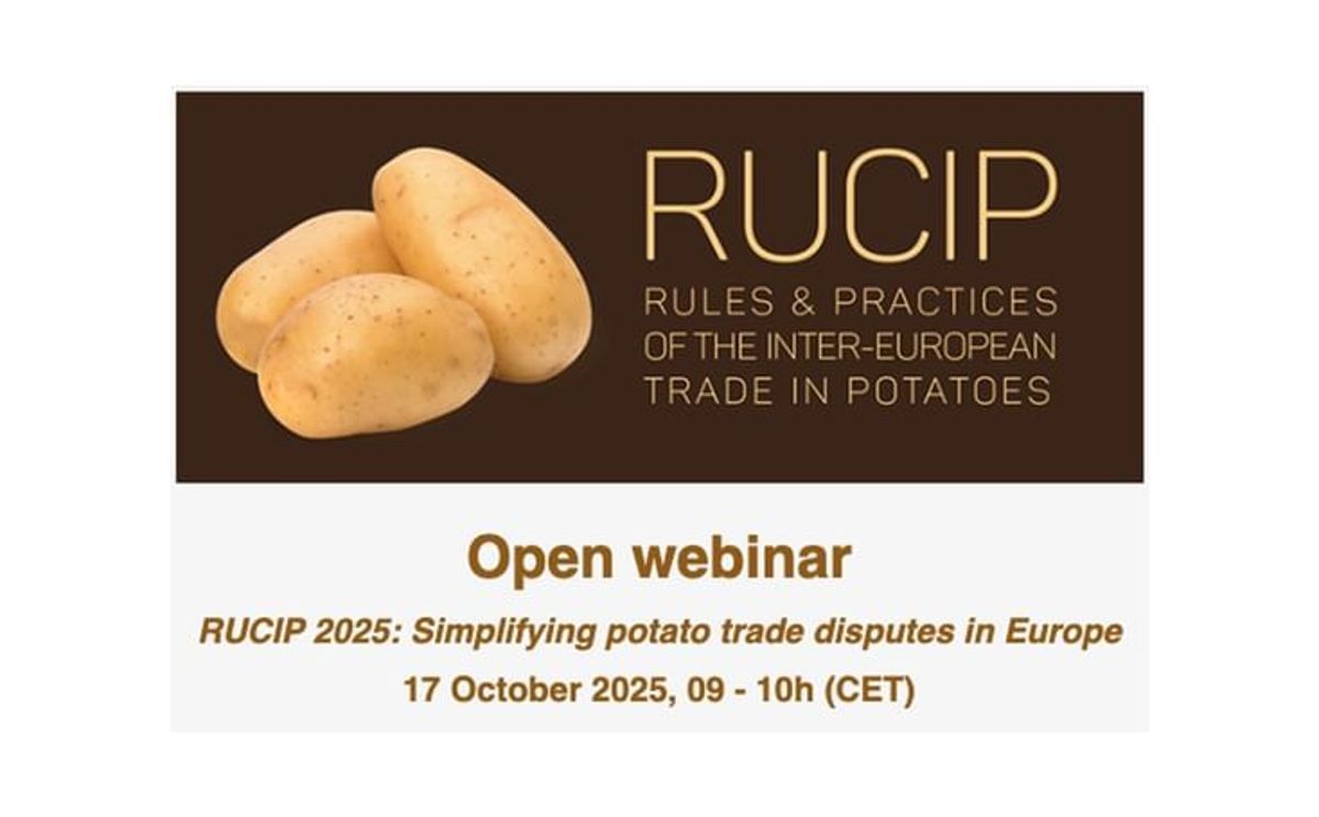 Successful RUCIP 2025 webinar marks the launch of updated rules for inter-European potato trade. Successful RUCIP 2025 webinar marks the launch of updated rules for inter-European potato trade.