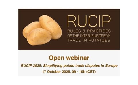 Successful RUCIP 2025 webinar marks the launch of updated rules for inter-European potato trade. Successful RUCIP 2025 webinar marks the launch of updated rules for inter-European potato trade.
