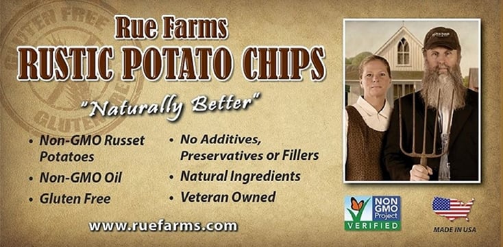 Rue Farms Rustic potato Chips Rue Farms Rustic potato Chips