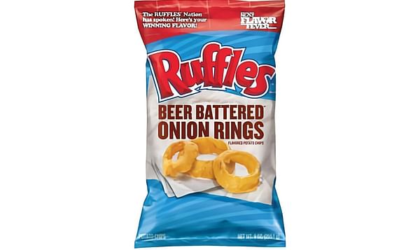 ruffles beer battered onion ring flavored potato chips