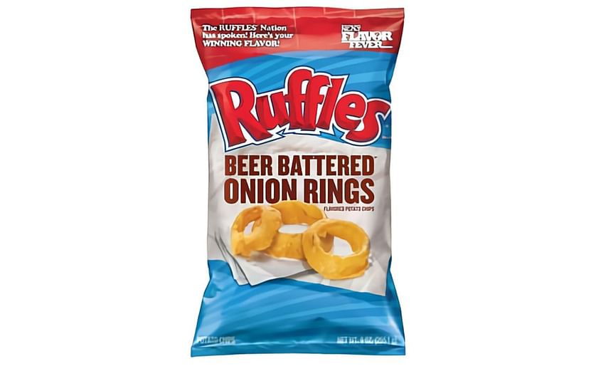 Beer-Battered Onion Ring Flavored Potato Chips introduced by Ruffles (Frito-Lay)