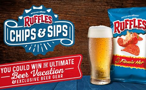Ruffles has partnered with national and local craft breweries nationwide to create the ultimate 'Chips & Sips' pairing guide. Ruffles has partnered with national and local craft breweries nationwide to create the ultimate 'Chips & Sips' pairing guide.