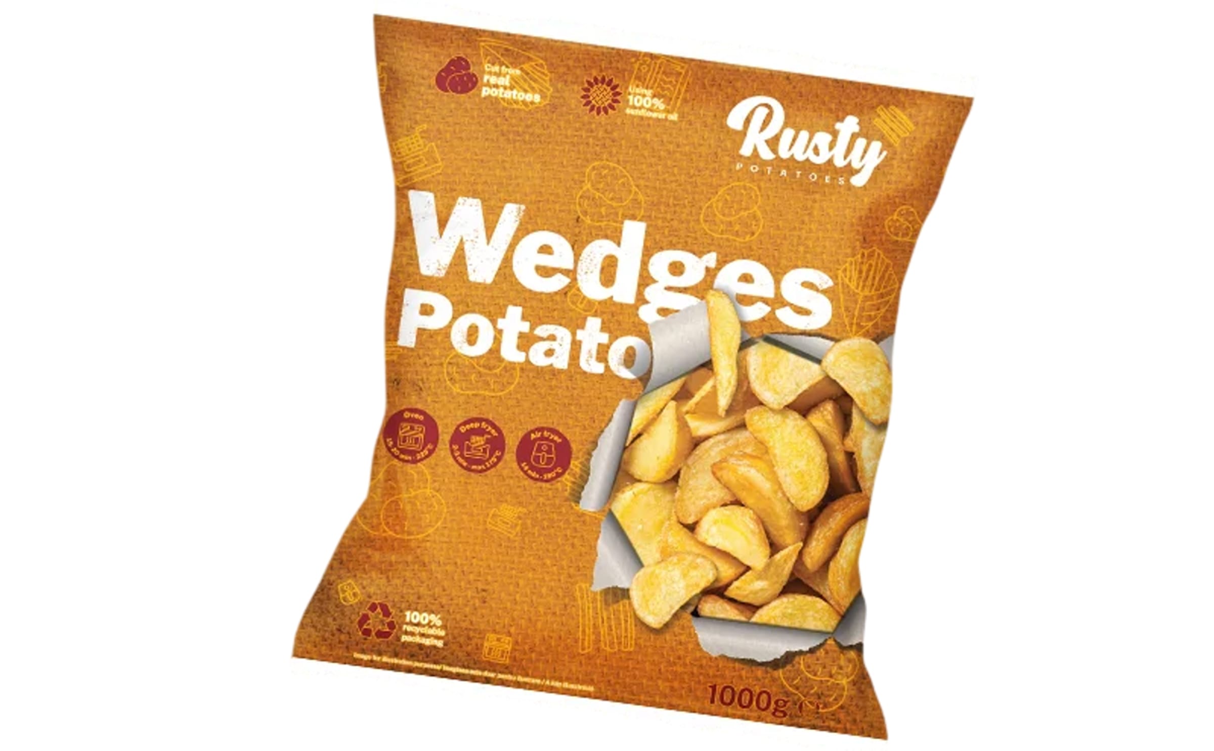 Rusty Potatoes Potato Wedges