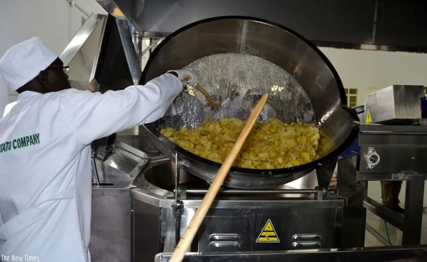 The new potato processing plant in Rwanda was opened Wednesday and has capacity to produce four potato products: chips, french fries, whole peeled potato, and whole cleaned potatoes. (Courtesy: The New Times / JD Mbonyinshuti)