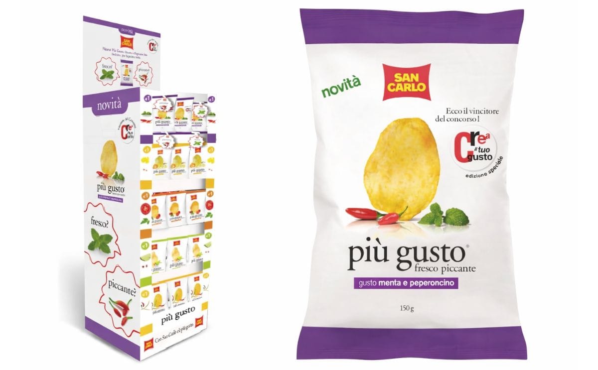 Più Gusto Mint and Chili Pepper: created by Italians, produced by San Carlo Più Gusto Mint and Chili Pepper: created by Italians, produced by San Carlo
