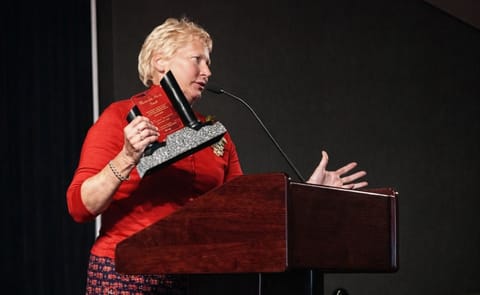 Sandi Aarestad Receives NPPGA's Meritorious Service Award Sandi Aarestad Receives NPPGA's Meritorious Service Award