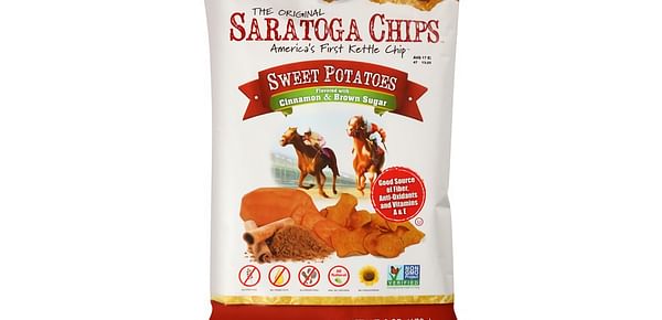 Saratoga Sweet potato Chips: Sweet Potato Himalayan Salt and Sweet Potato with Cinnamon and Brown Sugar.