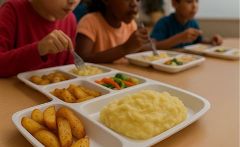 Learners enjoy nutritious potato-based meals as part of the National School Nutrition Programme, supported by Potatoes SA and the Department of Basic Education to boost energy, focus, and overall wellbeing in classrooms. Learners enjoy nutritious potato-based meals as part of the National School Nutrition Programme, supported by Potatoes SA and the Department of Basic Education to boost energy, focus, and overall wellbeing in classrooms.