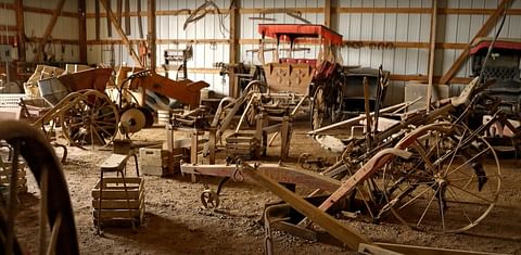 Potato Museum with antique equipment at Schroeder's Farms